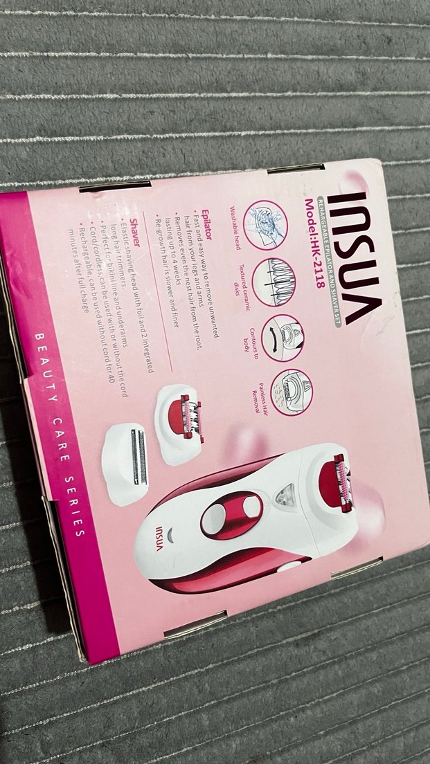 INSUA 2'si 1 Arada Pembe Epilatör - Görsel 3