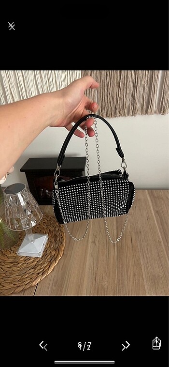 Taşlı kadın çanta - Görsel 2