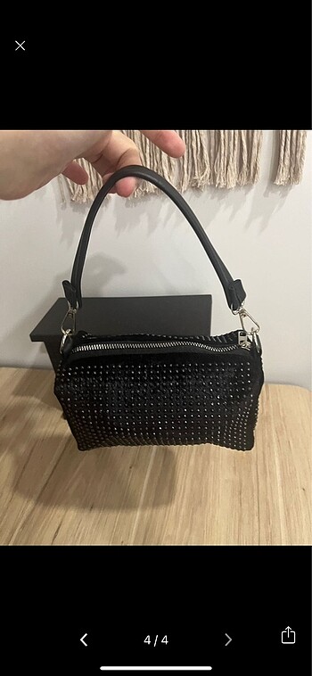 Taşlı kadın çanta - Görsel 4