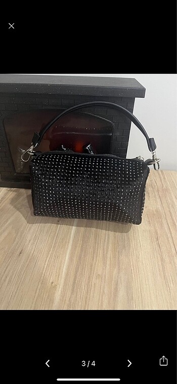 Taşlı kadın çanta - Görsel 5