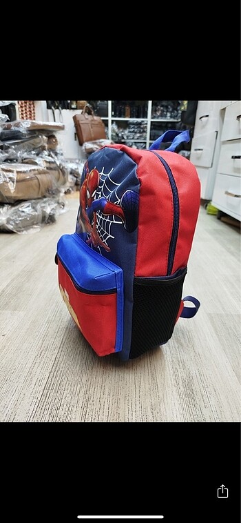 Beden lacivert Renk SPİDERMAN FİGÜRLÜ ÇOCUK SIRT CANTASI