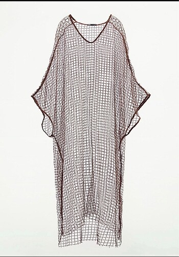 Zara ZARA KAHVERENGİ FİLE KAFTAN