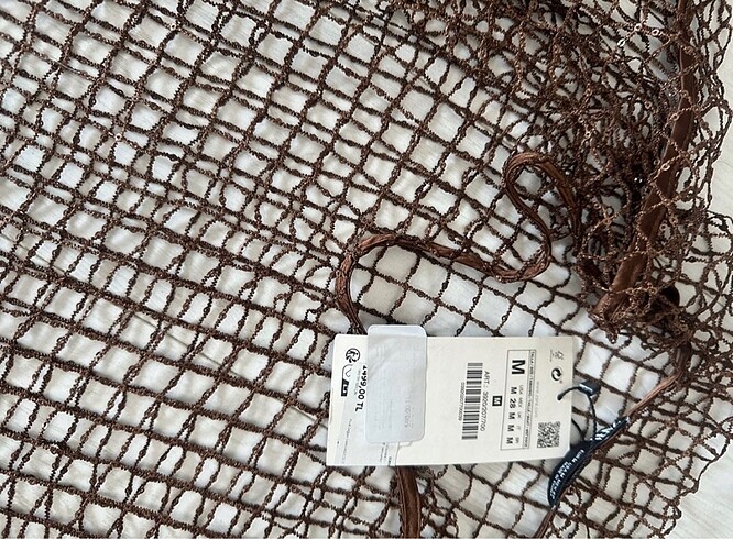 s Beden kahverengi Renk ZARA KAHVERENGİ FİLE KAFTAN