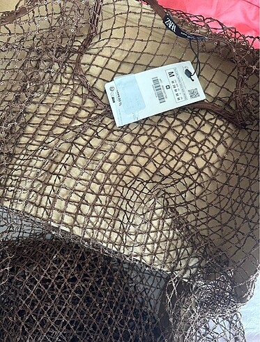 s Beden ZARA KAHVERENGİ FİLE KAFTAN