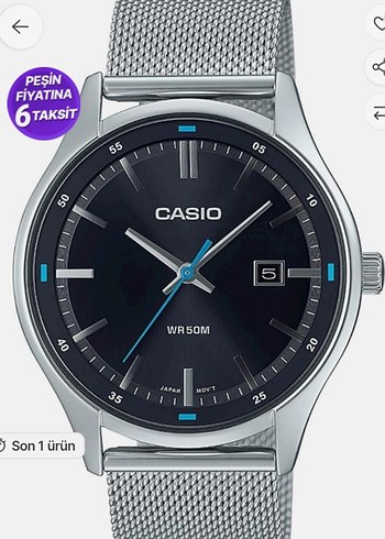 Casio MTP-E710M-1AVDF Erkek Kol Saati Siyah