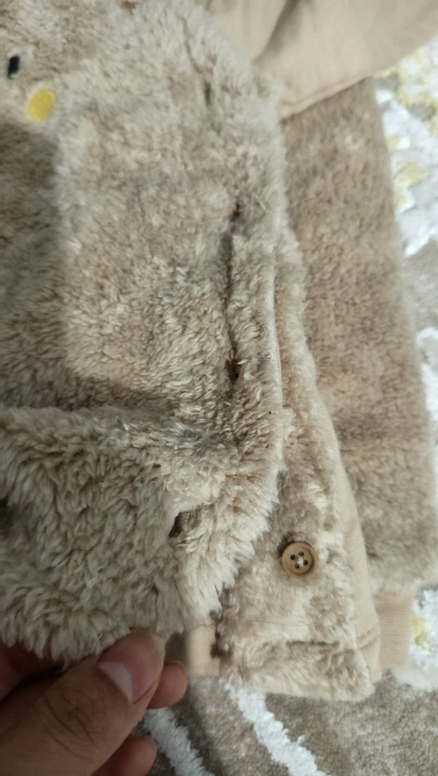 Kahverengi Peluş Çocuk Pijama Takımı - Görsel 3