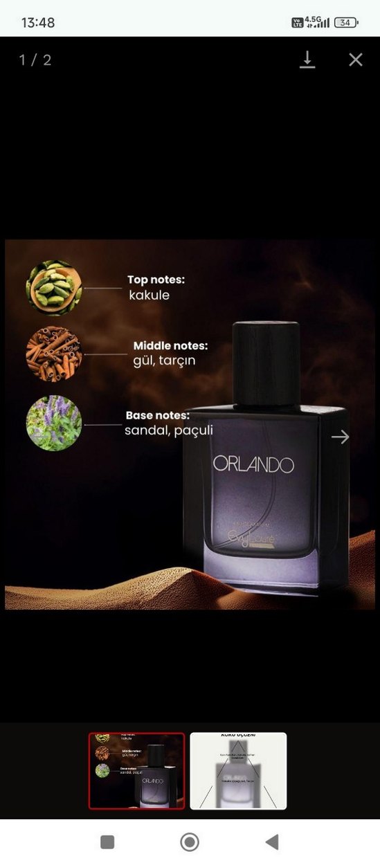 Orlando unisex  Parfümü - Görsel 5