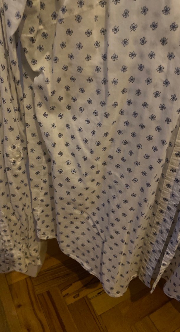 Uzun Kollu Düğmeli Pamuklu Gömlek - Görsel 3