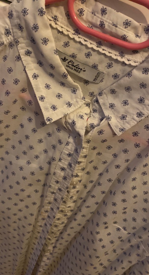 Uzun Kollu Düğmeli Pamuklu Gömlek - Görsel 2