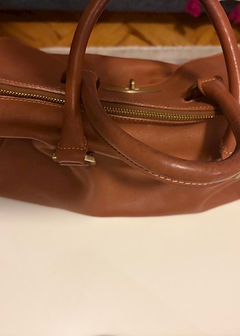 Kahverengi Deri Kadın Çanta - Görsel 2