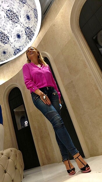 My Best Friends Pembe İpek Gömlek