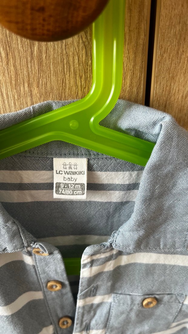 Gri Kısa Kollu Erkek Bebek Tulum - Görsel 3