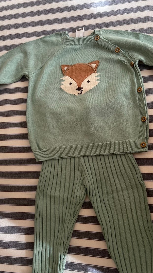 Erkek Bebek Triko Takım - Görsel 2