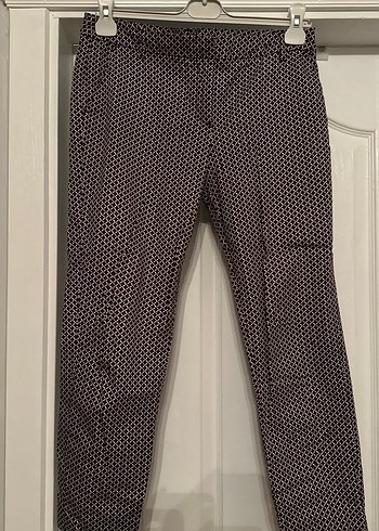 Kadın Çok Renkli Ekose Pilili Kumaş Pantolon - Görsel 2