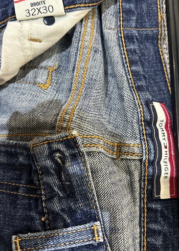 Tommy Hilfiger Düğmeli Lacivert Erkek Kot Pantolon - Görsel 4