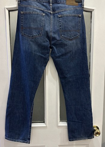 Tommy Hilfiger Düğmeli Lacivert Erkek Kot Pantolon - Görsel 3