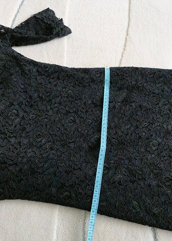 siyah i Dantelli Kadın Elbise yenidir - Görsel 6