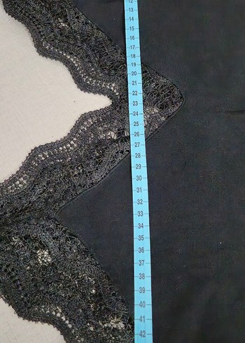 Dantel Detaylı siyah Midi Goth Elbise - Görsel 6