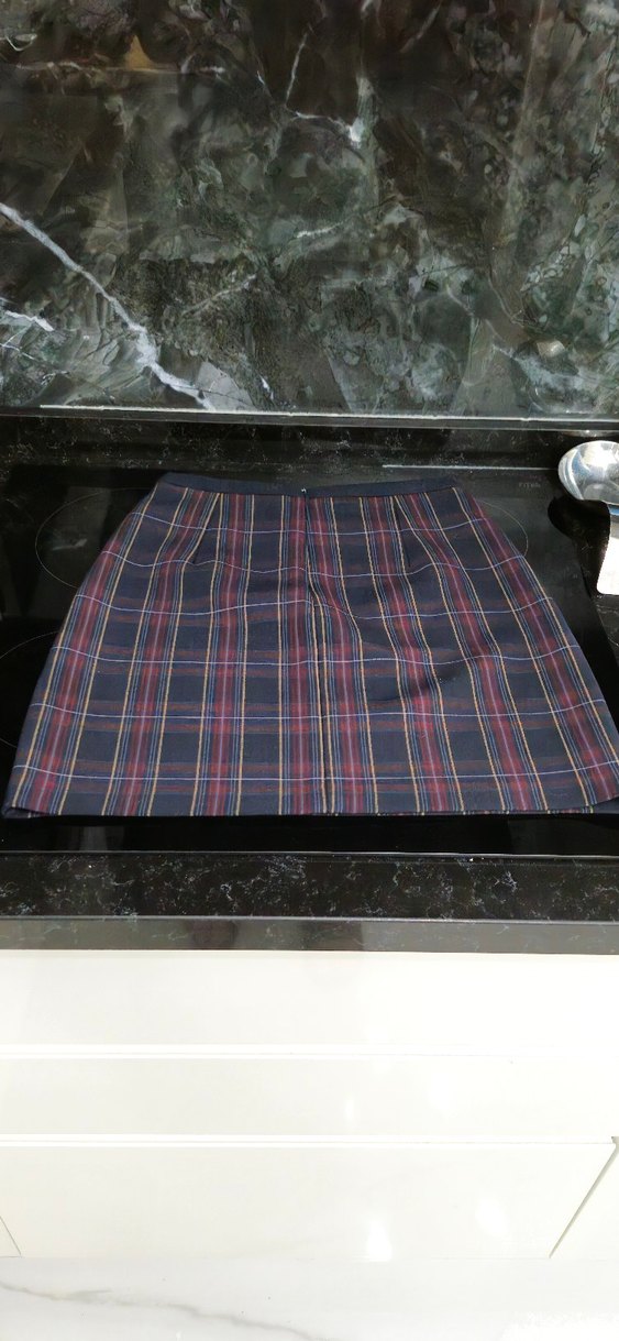 Kadın Ekose Midi Etek - Görsel 5