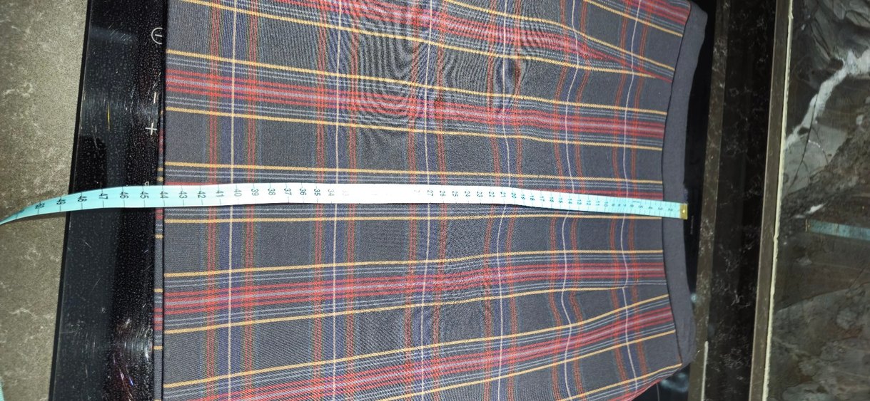 Kadın Ekose Midi Etek - Görsel 3