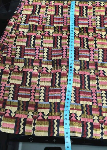 Çok Renkli Mini Etek - Görsel 4