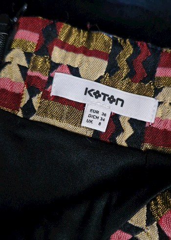 Çok Renkli Mini Etek - Görsel 6