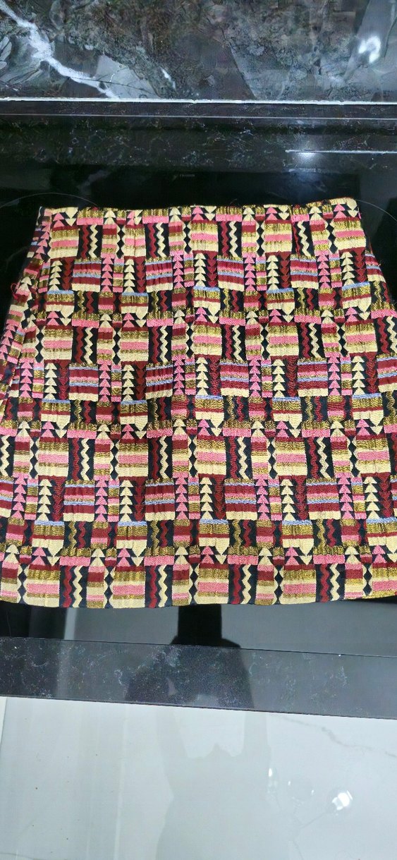 Çok Renkli Mini Etek - Görsel 2