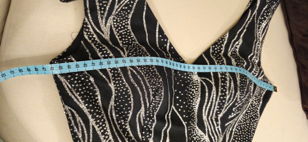 Uzun siyah Abiye Elbise - Görsel 3