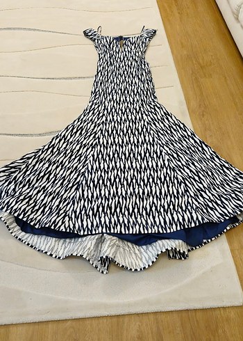 lacivert abiye elbise - Görsel 3