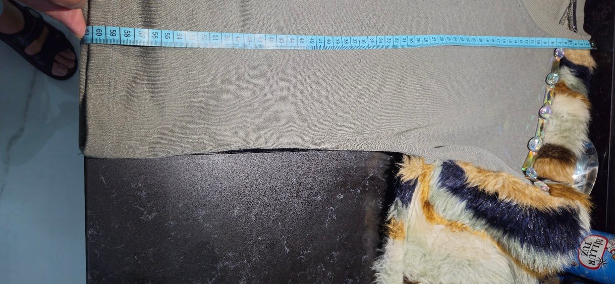 çok uçuk yeşil gri arasıKürklü Kadın Kısa Sweatshirt - Görsel 5