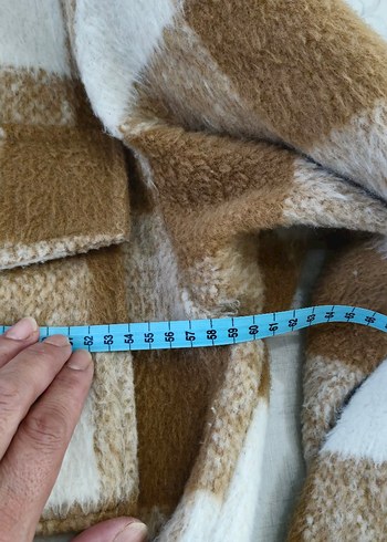 Düğmeli ekose gömlek kaban - Görsel 5