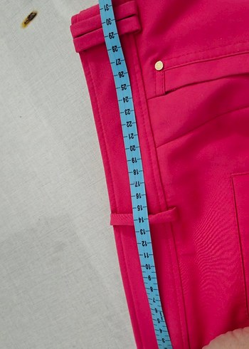 Pembe Kadın Kumaş Pantolon - Görsel 4