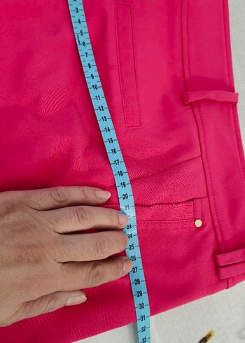 Pembe Kadın Kumaş Pantolon - Görsel 5