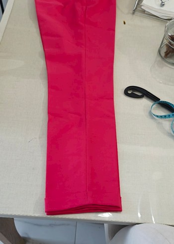 Pembe Kadın Kumaş Pantolon - Görsel 3