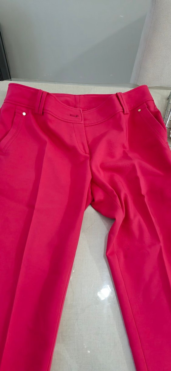 Pembe Kadın Kumaş Pantolon - Görsel 2