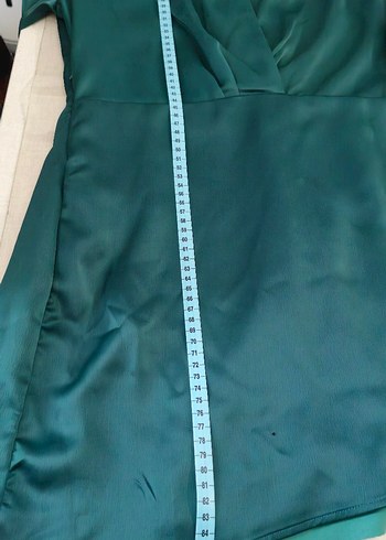 Parlak Uzun Kollu Midi Kadın Elbise - Görsel 9