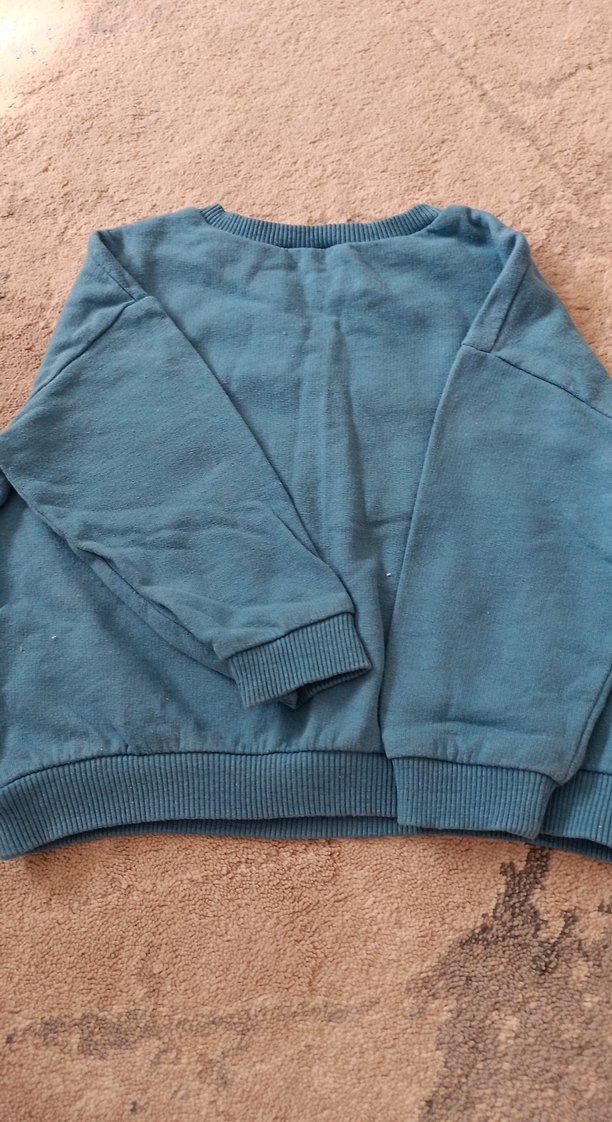 Mavi Baskılı Erkek Çocuk Sweatshirt koton 2/3 yaş - Görsel 5