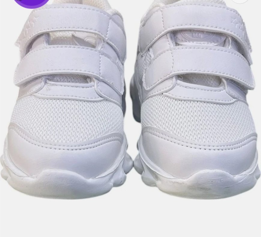 Beyaz Işıklı Spor Ayakkabı 23 numara defosuz - Görsel 2