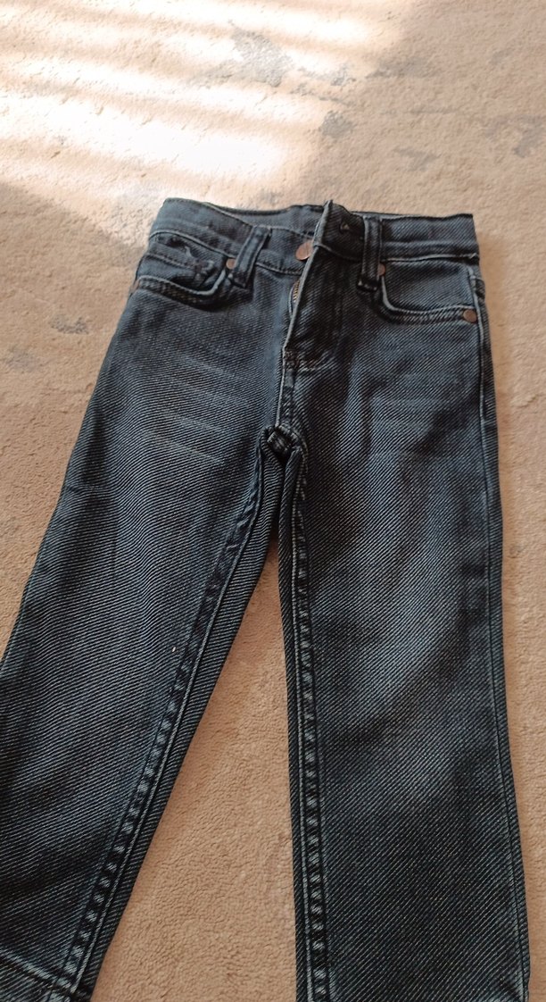 Erkek Çocuk Gri Regular Fit Kot Pantolon - Görsel 4