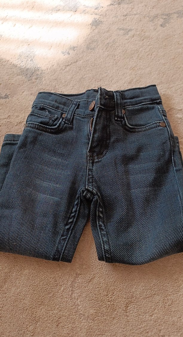 Erkek Çocuk Gri Regular Fit Kot Pantolon - Görsel 3