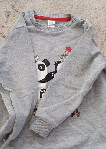 Gri Baskılı Erkek Çocuk Sweatshirt LC Waikiki - Görsel 5