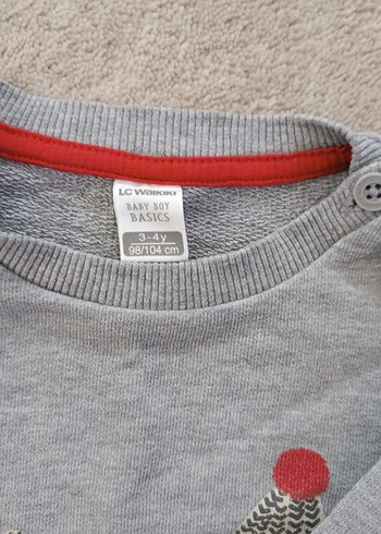 Gri Baskılı Erkek Çocuk Sweatshirt LC Waikiki - Görsel 4