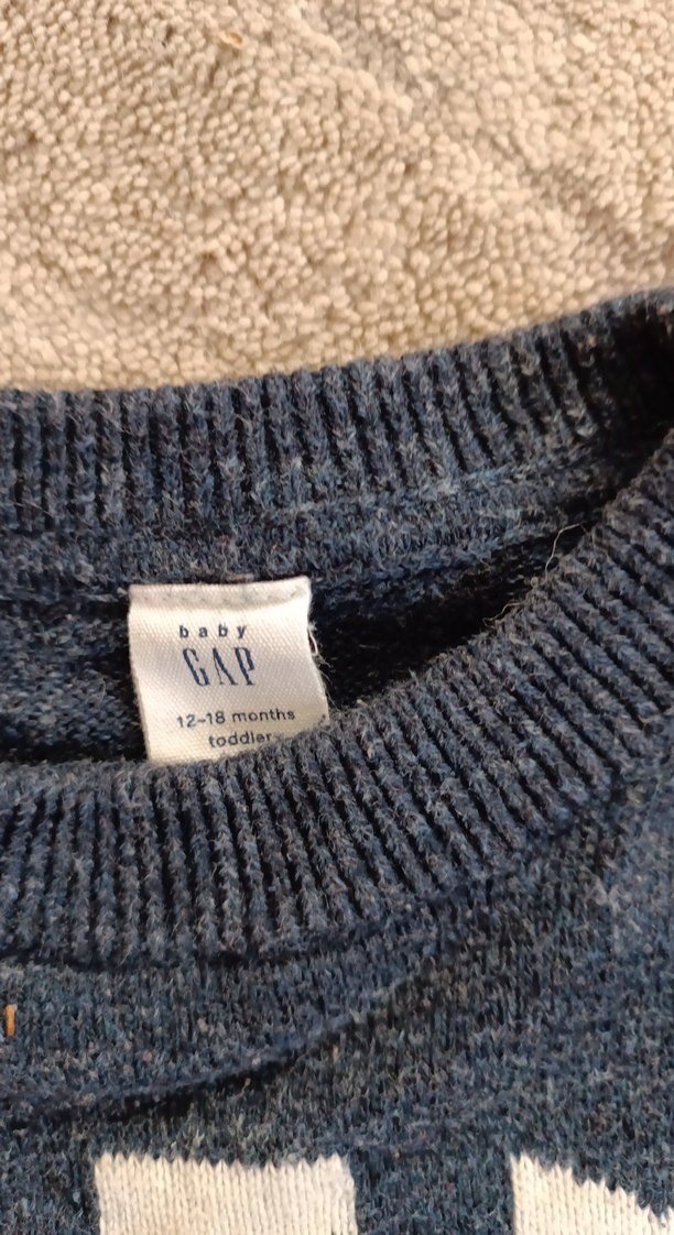 GAP Erkek Çocuk lacivert Triko Sweatshirt - Görsel 2
