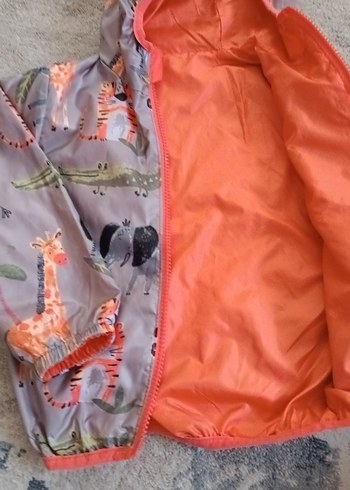 Kapüşonlu, Fermuarlı Erkek Çocuk Yağmurluk - Görsel 2