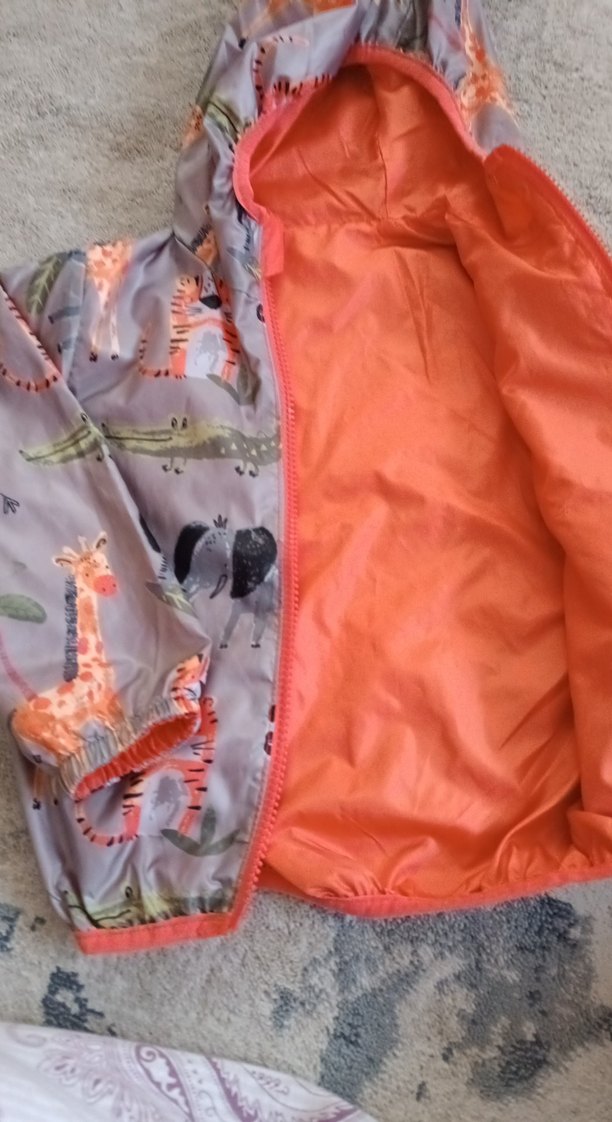 Kapüşonlu, Fermuarlı Erkek Çocuk Yağmurluk - Görsel 2