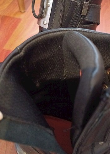 Siyah Deri Bot 44 numara Harley Davidson - Görsel 5