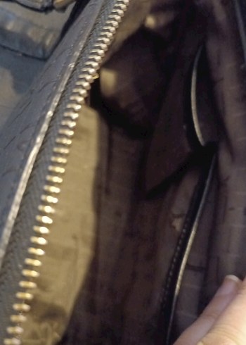 Tanca Siyah Deri Kadın Çanta - Görsel 4