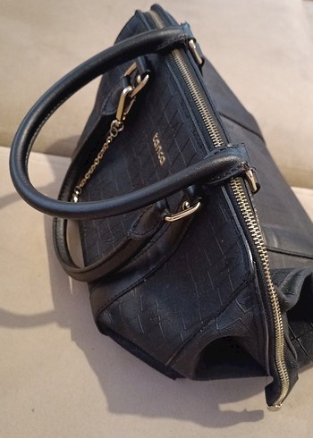 Tanca Siyah Deri Kadın Çanta - Görsel 2