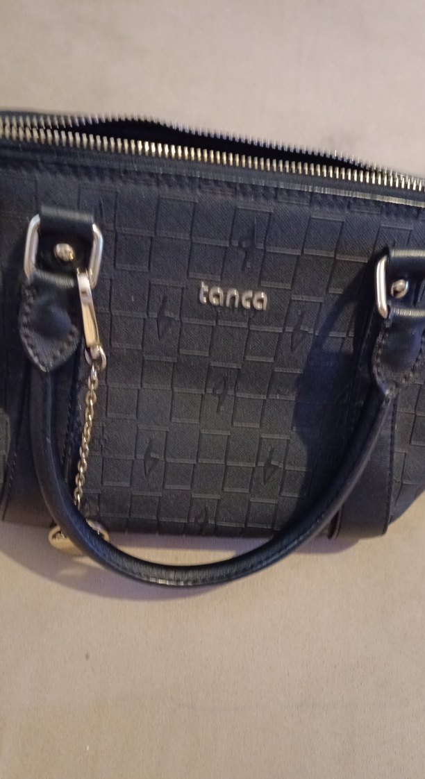 Tanca Siyah Deri Kadın Çanta - Görsel 5