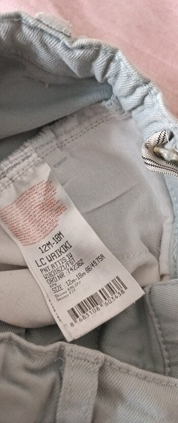 1,5 Yaş Beden 12/18 ay bebek jeans LC Waikiki